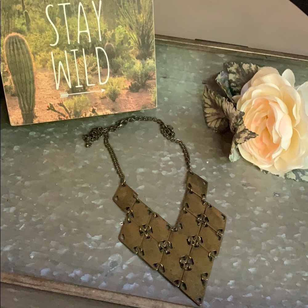 UO Gold Triangle Necklace